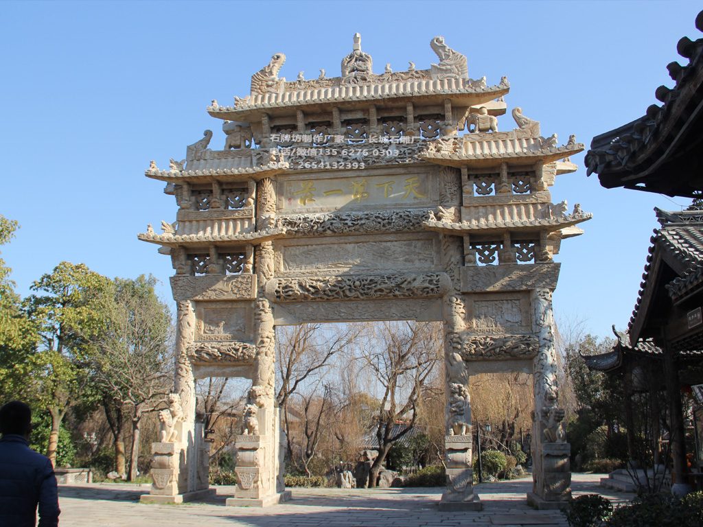 景區(qū)入口仿古門(mén)樓圖片效果圖