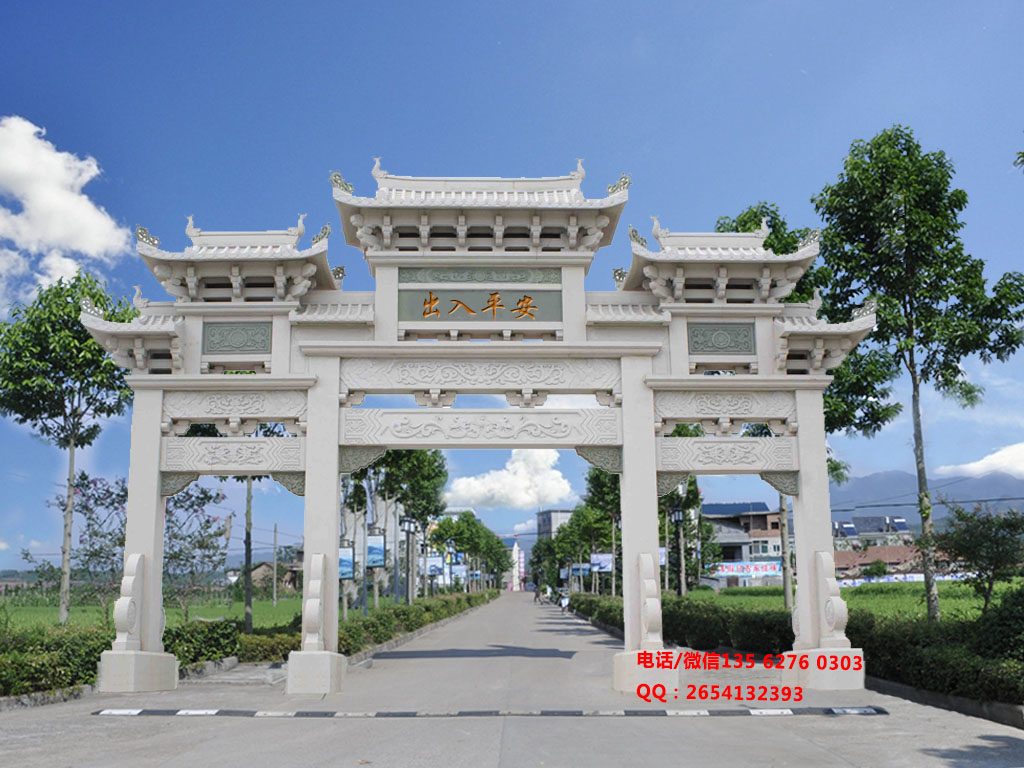 江西撫州鄉(xiāng)村寨門圖片_村口大門樓效果圖設(shè)計(jì)